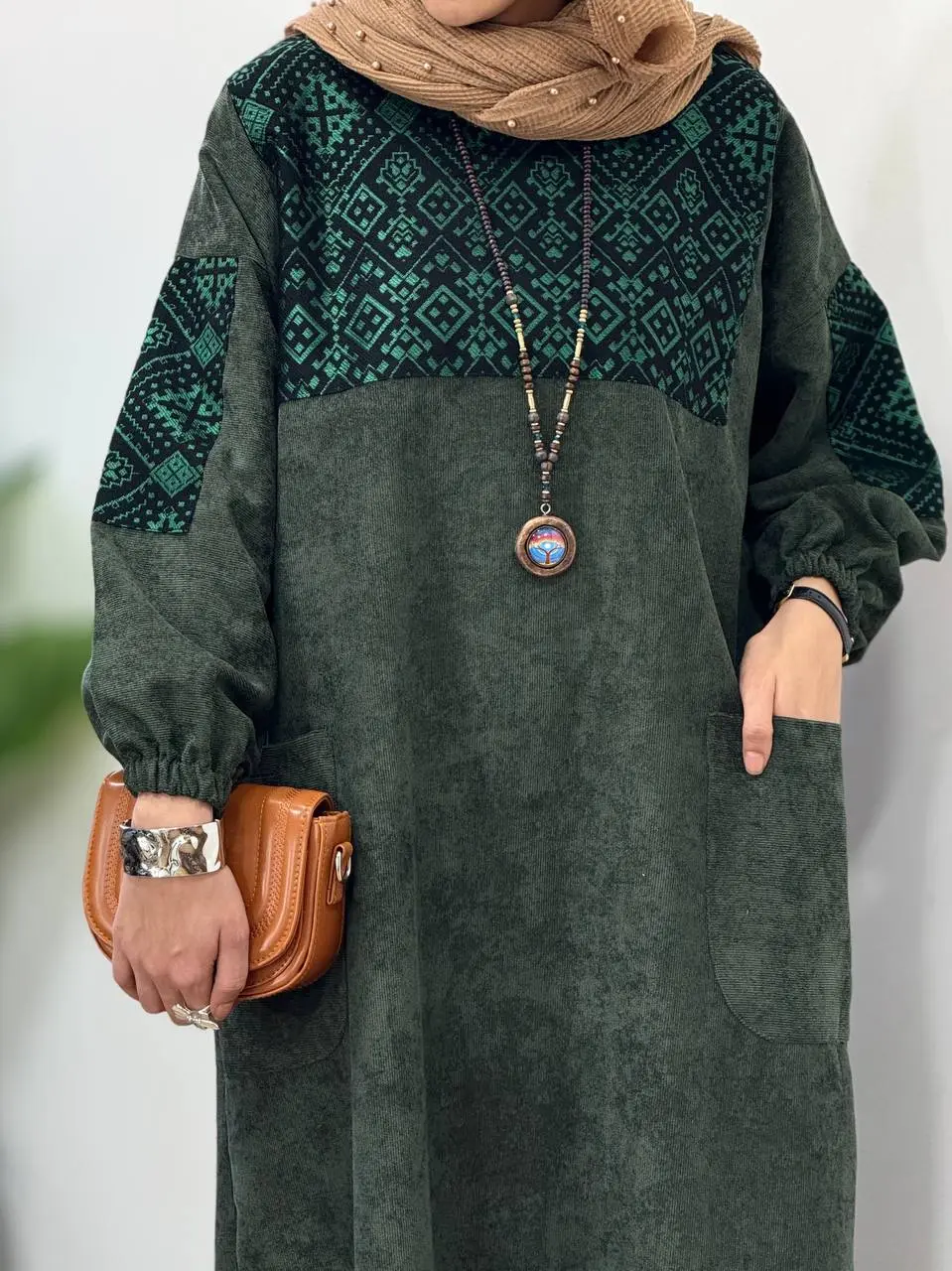 پیراهن مانتویی پاییزه آوان